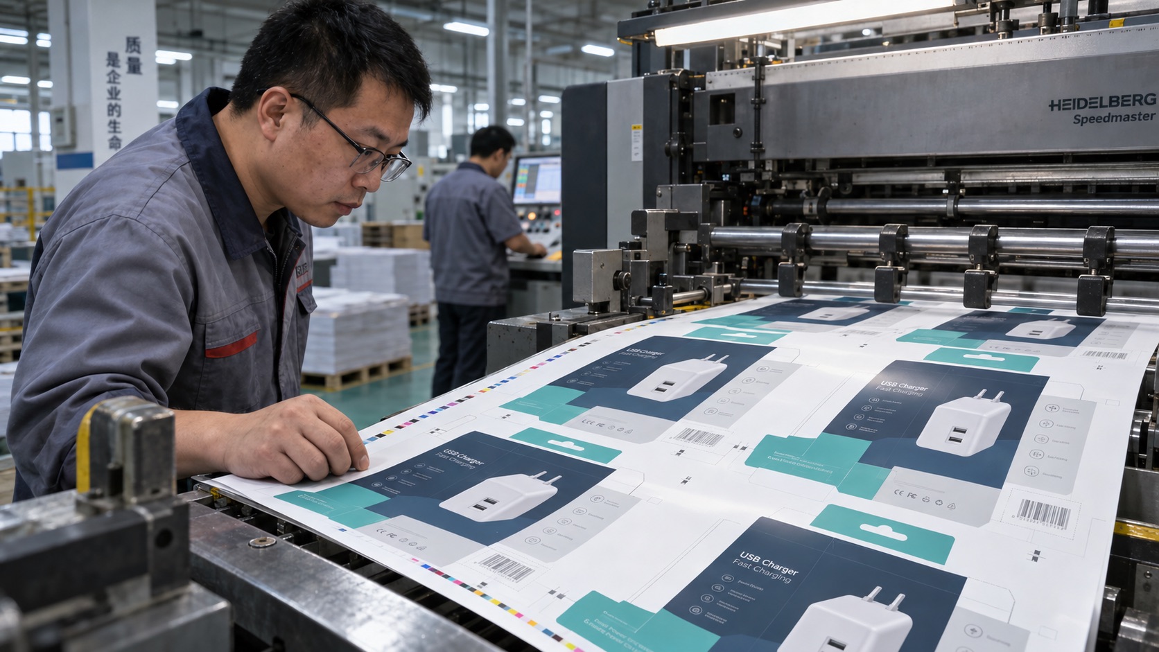Offset printing workshop for packaging